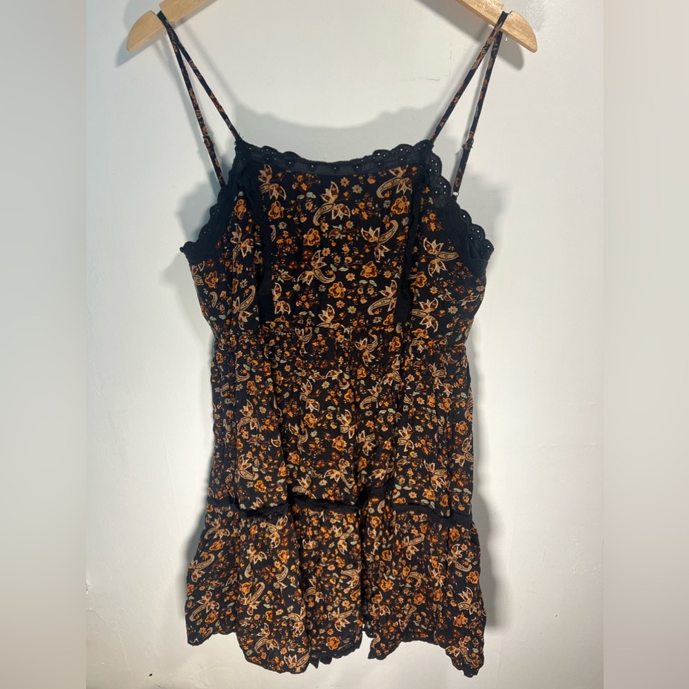 Paisley Black Mini Dress